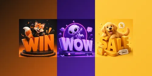 Isometric Mascot 3D Typography Gens generated by chatgpt-image