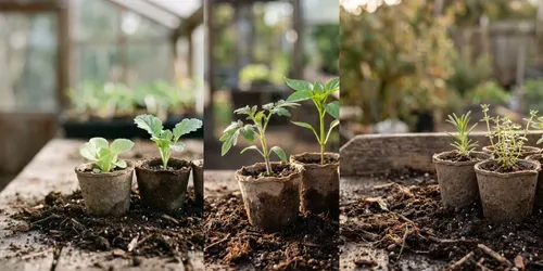 Photorealistic Gardening Seedling Backs generated by gemini-image