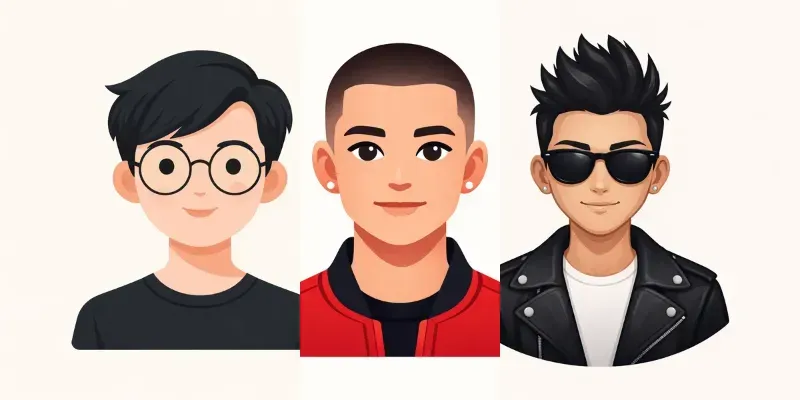 Flat Vector Portraits generated by undefined