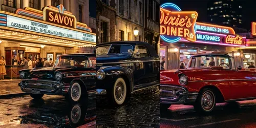 Nostalgic Vintage Car Photography generated by gemini-image