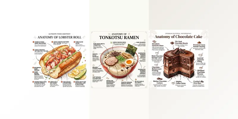 Ultimate Food Anatomy Infographics generated by undefined