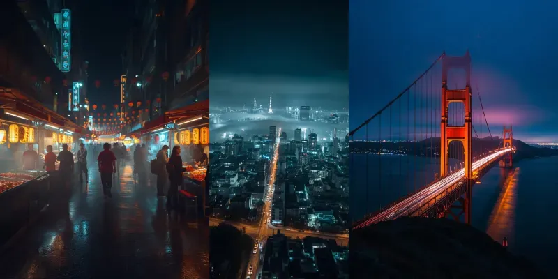 Night City Photography Leonardo Ai generated by undefined