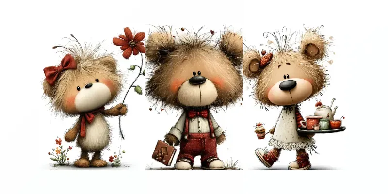 Mothers Day Teddy Bear Clipart generated by undefined