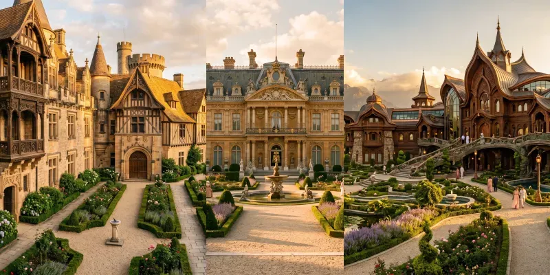 Golden Harmonies Palaces Through Time generated by undefined