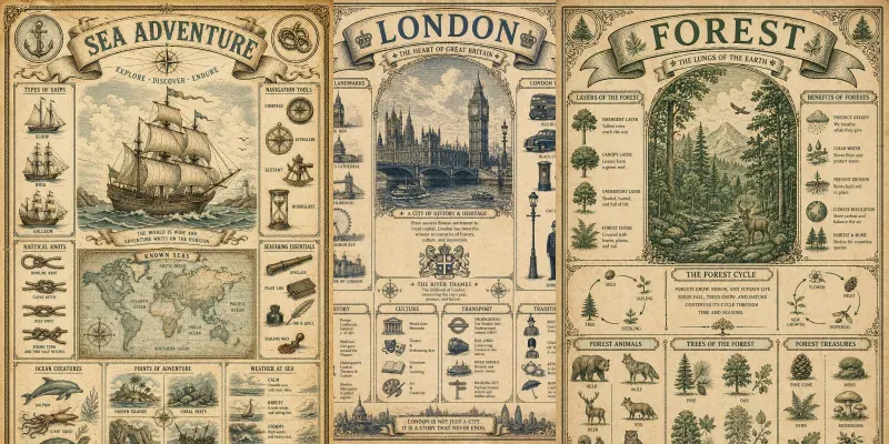 Antique Infographic Poster Generator generated by undefined
