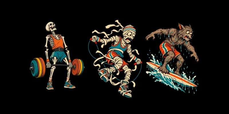 Monster Sports And Fitness Graphics