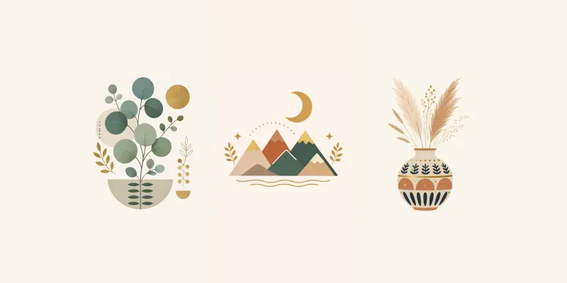 Modern Minimalist Scandi Art Collections generated by undefined