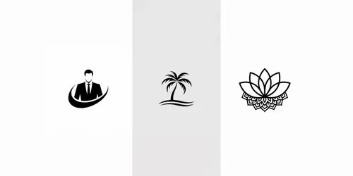 Minimalist Black Line Vector Logos generated by ideogram