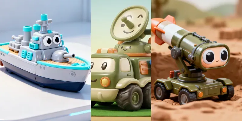 Cute 3D Military Miniatures generated by undefined