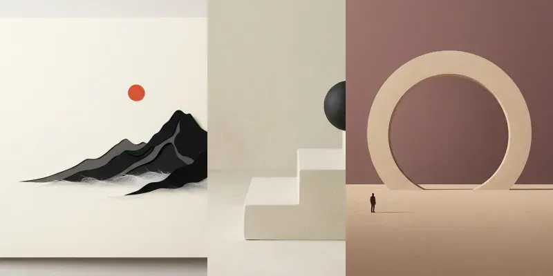 Minimalist Visual Poetry Art