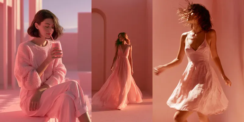 Blush Pink Summer Dreamy Photography generated by undefined