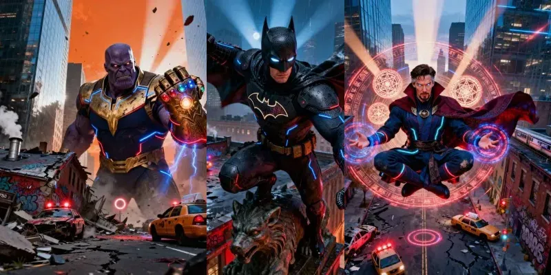 3D 4K Cinematic Comic Wallpapers generated by undefined