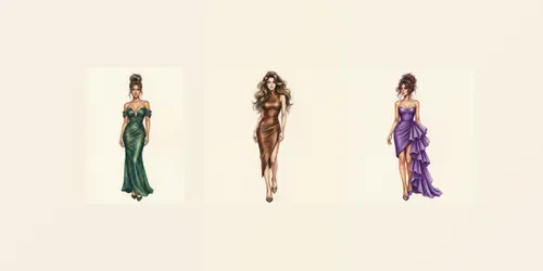 Artistic Crayon Fashion Designs generated by gemini-image
