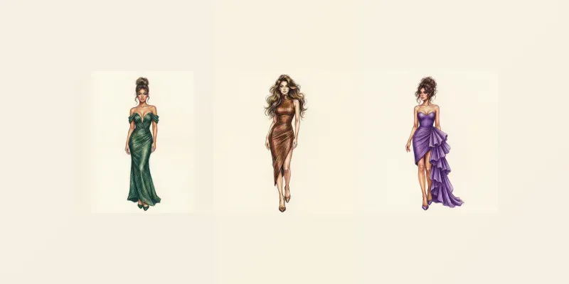 Artistic Crayon Fashion Designs generated by undefined