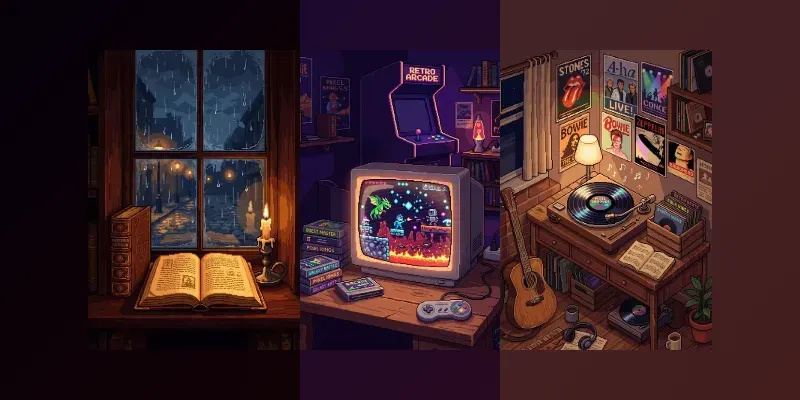 Nostalgic Pixel Art Cozy Aesthetics