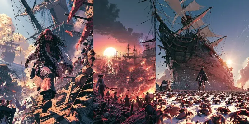 Epic Cinematic Pirate Adventures generated by undefined