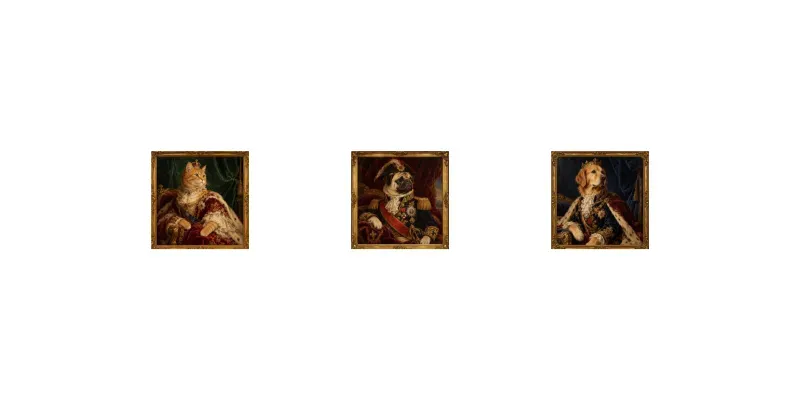 Royal Pet Portraits In Oil Paintings