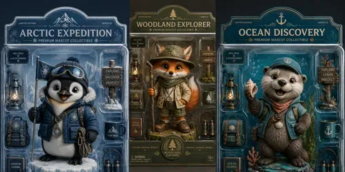 Collectible Mascot Packaging Generator generated by chatgpt-image