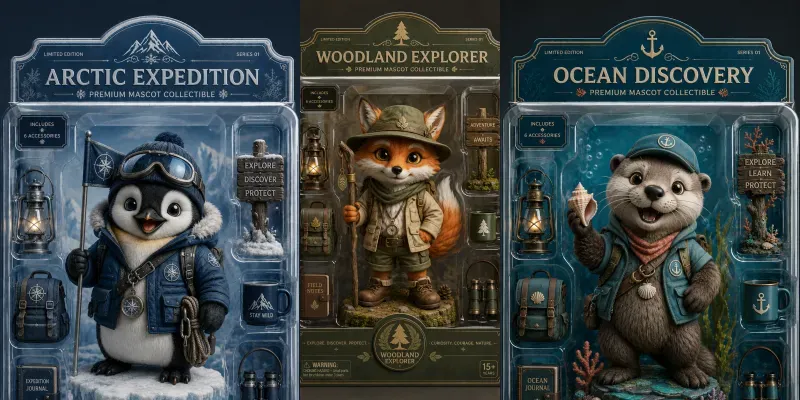 Collectible Mascot Packaging Generator generated by undefined