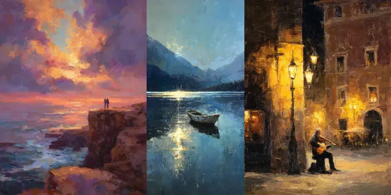 Cinematic Oil Painting Master Scenes generated by undefined