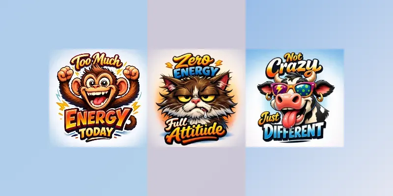 Funny Cartoon Animal Tshirts generated by undefined