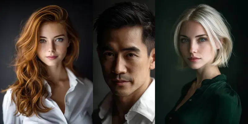 Luxury Studio Portraits generated by undefined