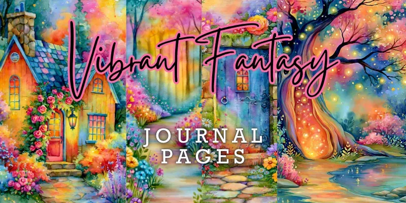 Vibrant Fantasy Journal Pages generated by undefined