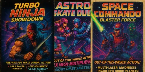 80s Arcade Game Ads generated by chatgpt-image