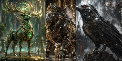 Mechanical Beasts Legendary Steampunk generated by chatgpt-image
