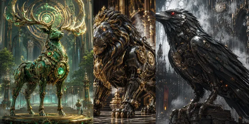 Mechanical Beasts Legendary Steampunk generated by undefined