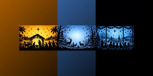 Christmas Window Silhouette Art generated by chatgpt-image