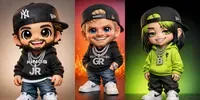 Chibi Vinyl Toy Characters chatgpt-image prompt mini thumbnail