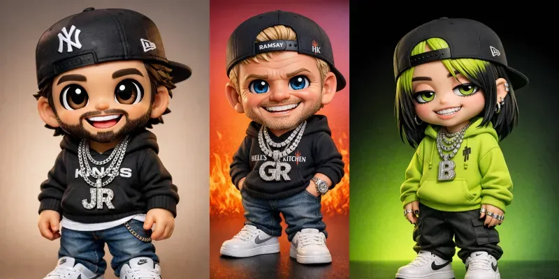 Chibi Vinyl Toy Characters generated by undefined