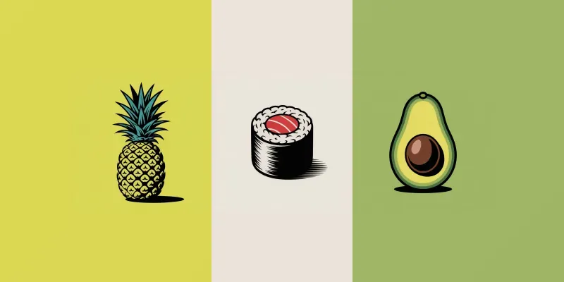 Pop Art Fruit Seasonal Graphics generated by undefined