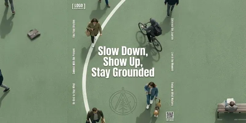 Aerial Top Down Motivation Posters generated by undefined