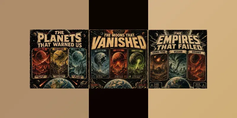 Retro Scifi Apocalypse Poster Series generated by undefined