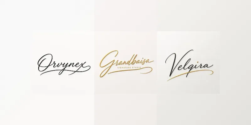 Luxury Signature Logo Designs generated by undefined
