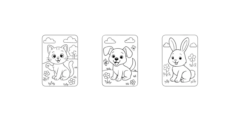 Animal Art For Kids Colouring Books generated by undefined