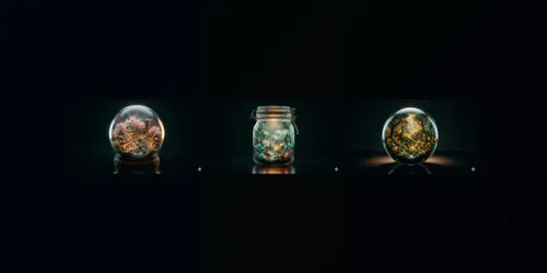 Miniature Worlds Trapped Inside Objects generated by gemini-image