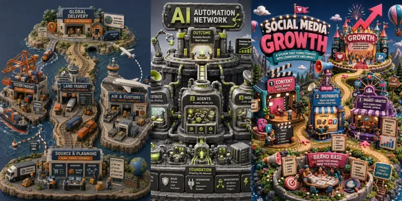 Map World Building System Infographics generated by undefined