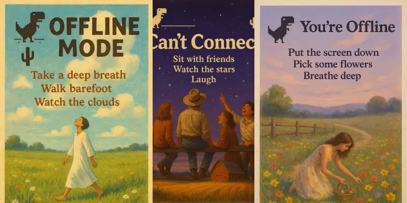 No Internet Nature Posters generated by undefined