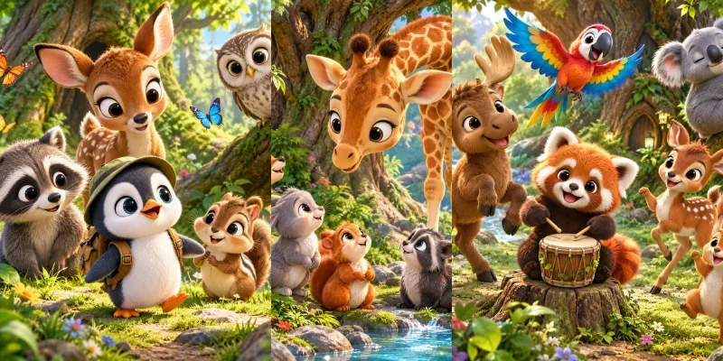 Enchanted Forest Animal Friends