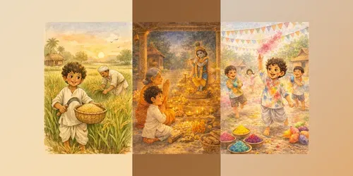 Indian Village Boy Illustration50 Packs generated by chatgpt-image