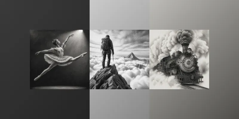 Hyperrealistic Graphite Scene Sketches generated by undefined