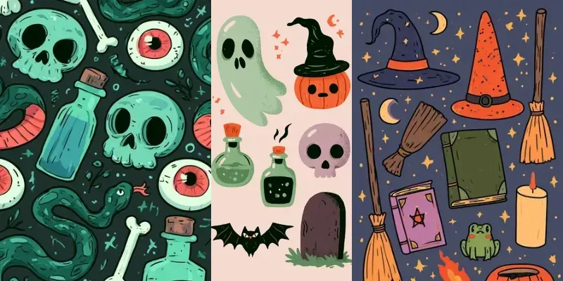 Cute Halloween Element Collections