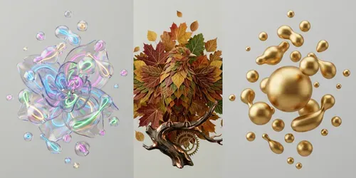 3d Surreal Lifestyle Branding Kits generated by gemini-image