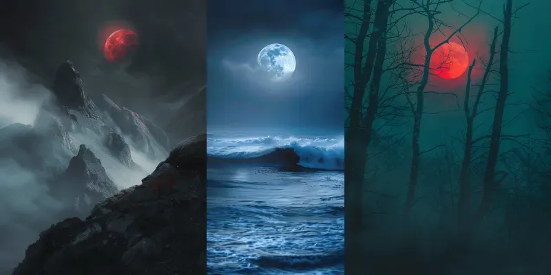 Sun Moon Photography generated by undefined