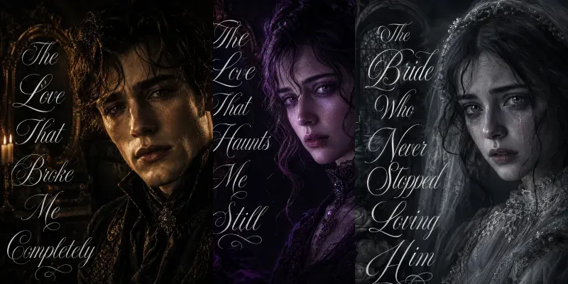 Cinematic Dark Romance Book Covers generated by undefined