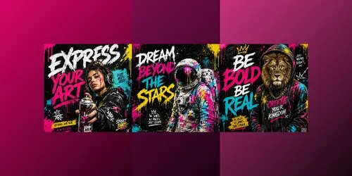 Urban Graffiti Poster Packs generated by chatgpt-image
