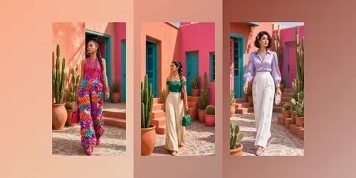 Luxury Fashion In Colorful Outfits generated by grok-video